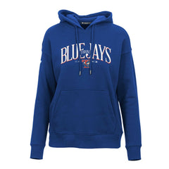 Royal Toronto Blue Jays Levelwear Women's Adorn Cooperstown Collection Retro Spellout Pullover Hoodie
