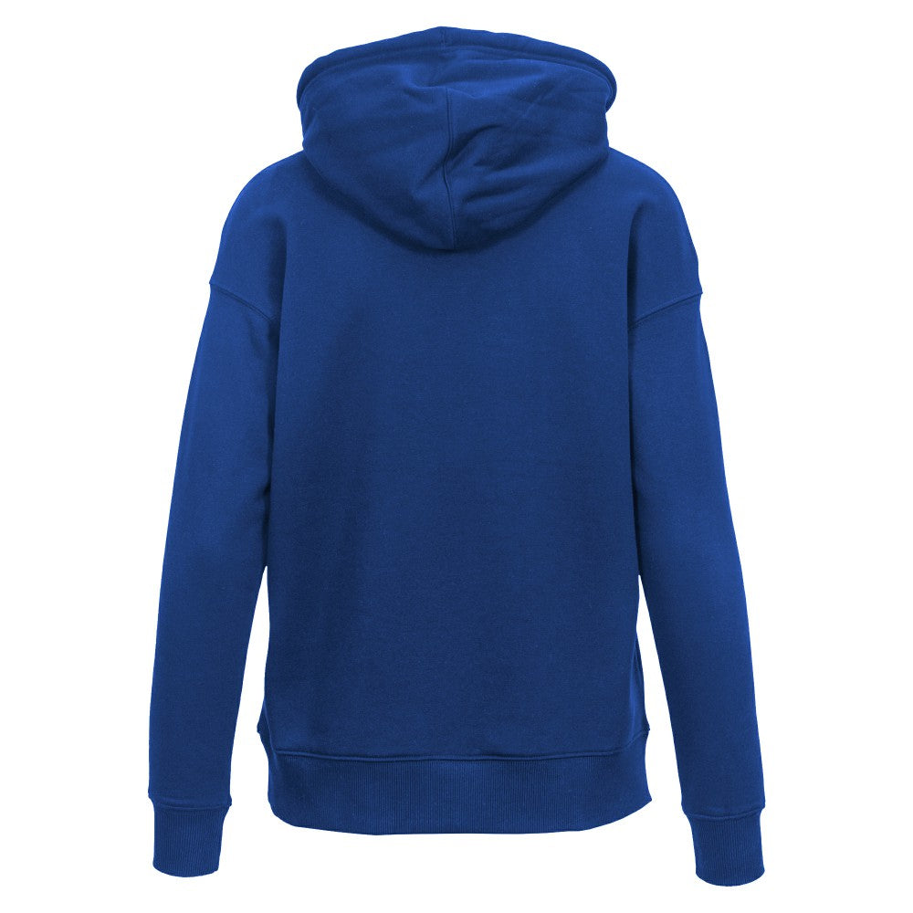 Royal Kansas City Royals Levelwear Women's Adorn Cooperstown Collection Retro Spellout Pullover Hoodie