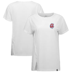 White Atlanta Braves Levelwear Women's Influx Cooperstown Core Logo T-Shirt