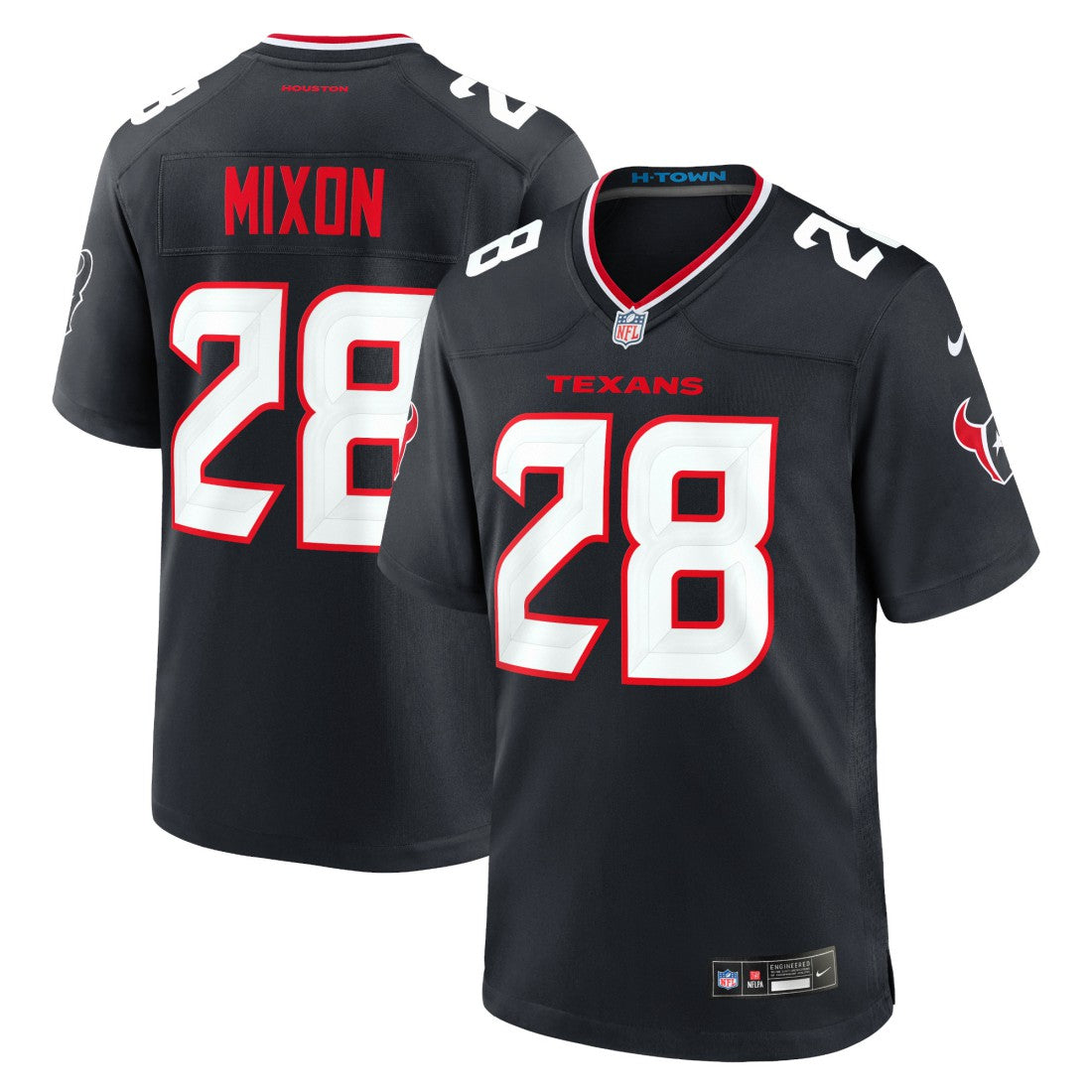 Joe Mixon  Game Jersey - Houston Texans Jerseys