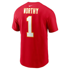 Xavier Worthy  Name & Number T-Shirt - Kansas City Chiefs T-shirts