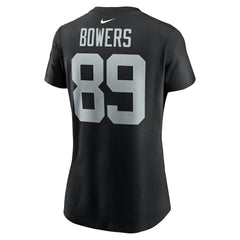 Brock Bowers  Women's Player Name & Number T-Shirt - Las Vegas Raiders T-shirts
