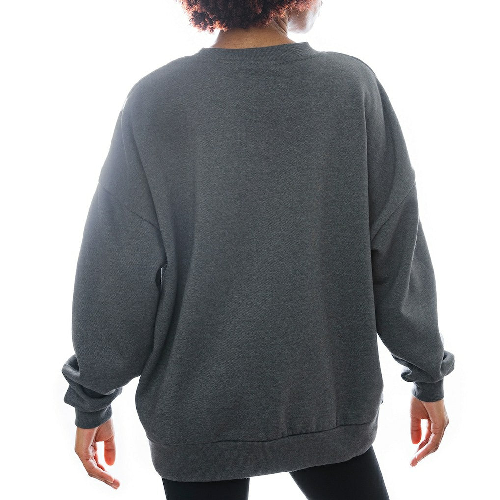 Gameday Couture Women's Oversized Long Weekend Premium Fleece Drop Shoulder Pullover Sweatshirt - New York Jets Pullover