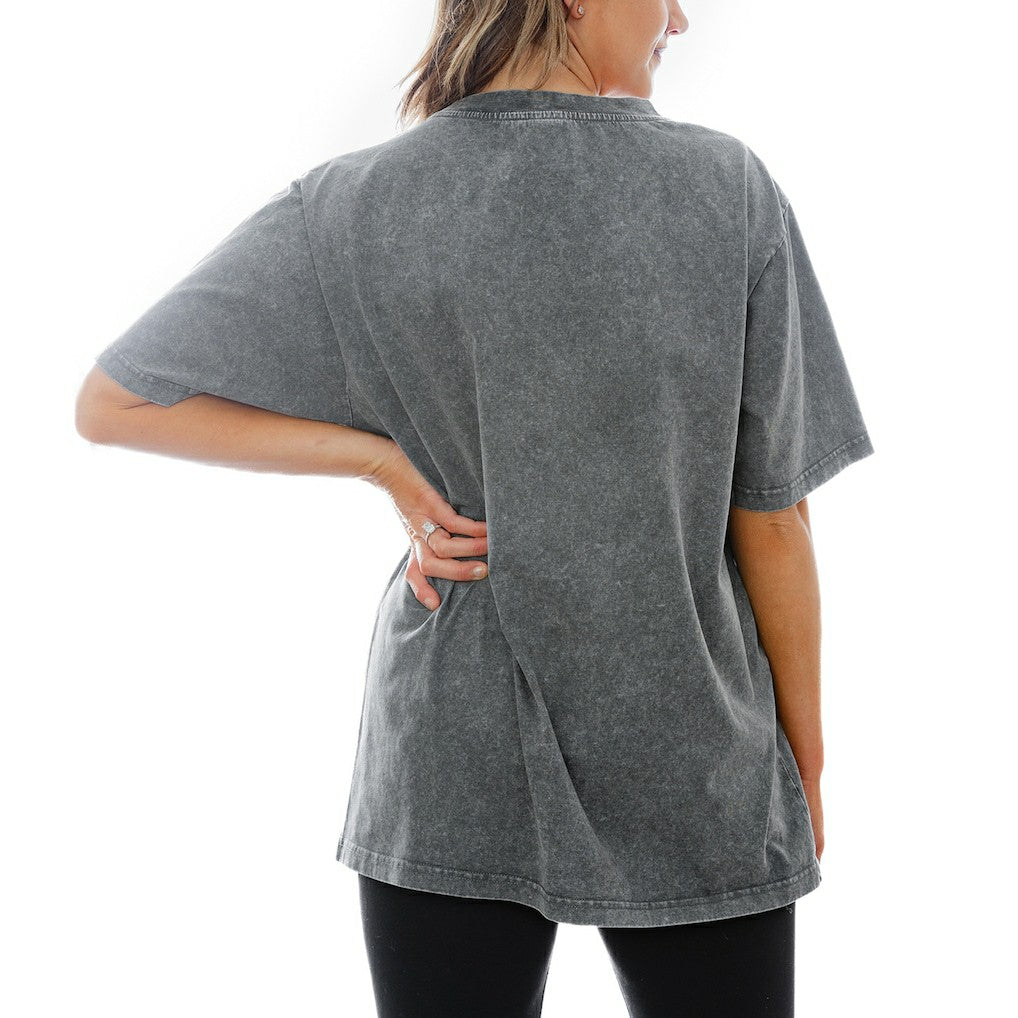Gameday Couture Women's Titan Tackle Relaxed Fit Washed T-Shirt - Cleveland Browns T-shirts