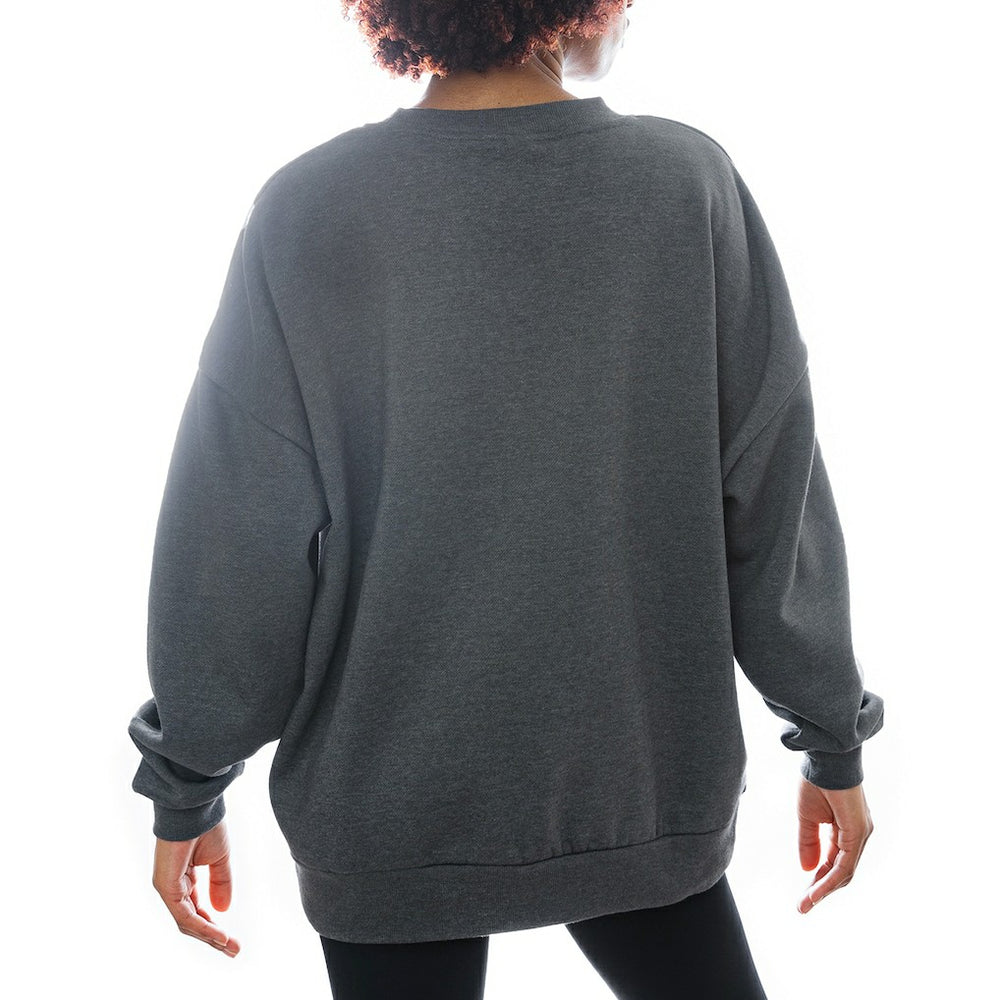 Gameday Couture Women's Oversized Long Weekend Premium Fleece Drop Shoulder Pullover Sweatshirt - Cleveland Browns Pullover