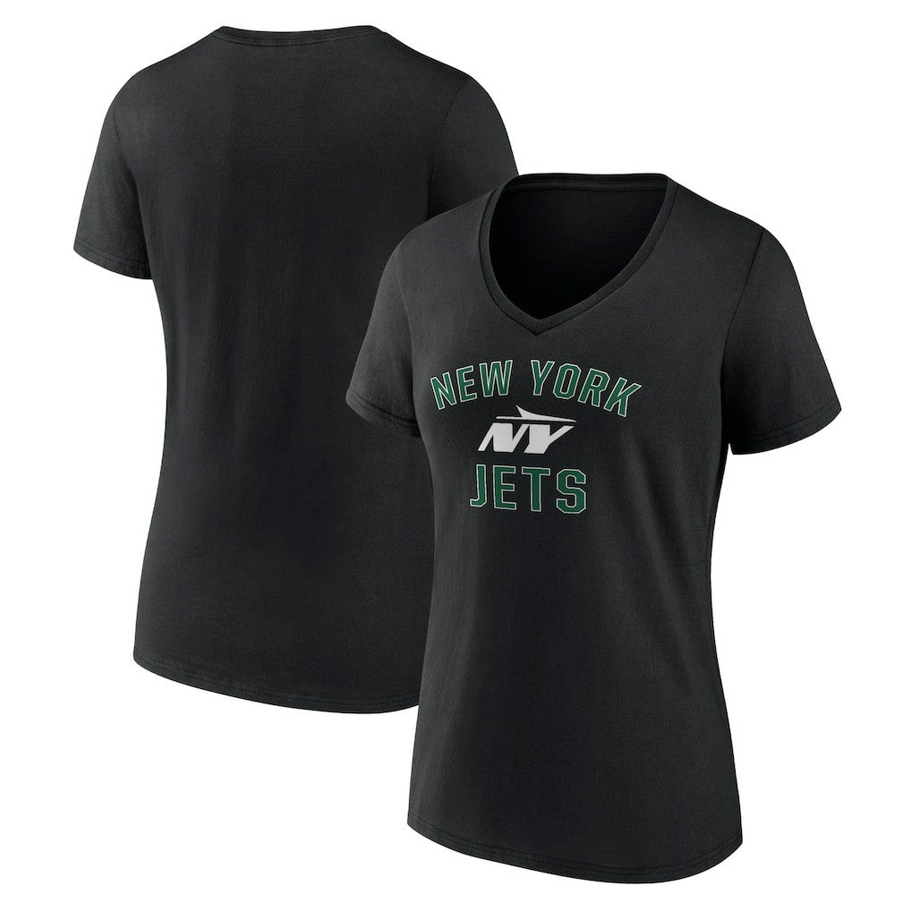 Women's Victory Arch V-Neck T-Shirt - New York Jets T-shirts