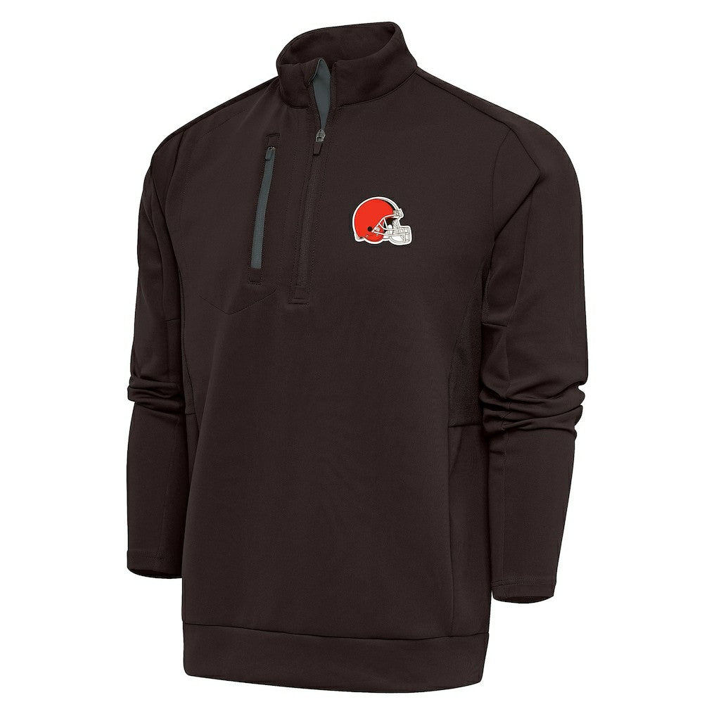 Antigua Generation Quarter-Zip Pullover Top - Cleveland Browns Pullover