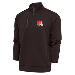 Antigua Generation Quarter-Zip Pullover Top - Cleveland Browns Pullover
