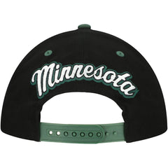 NHL Minnesota Wild Mitchell & Ness Backside Script 2-Tone Pro Crown Adjustable Hat