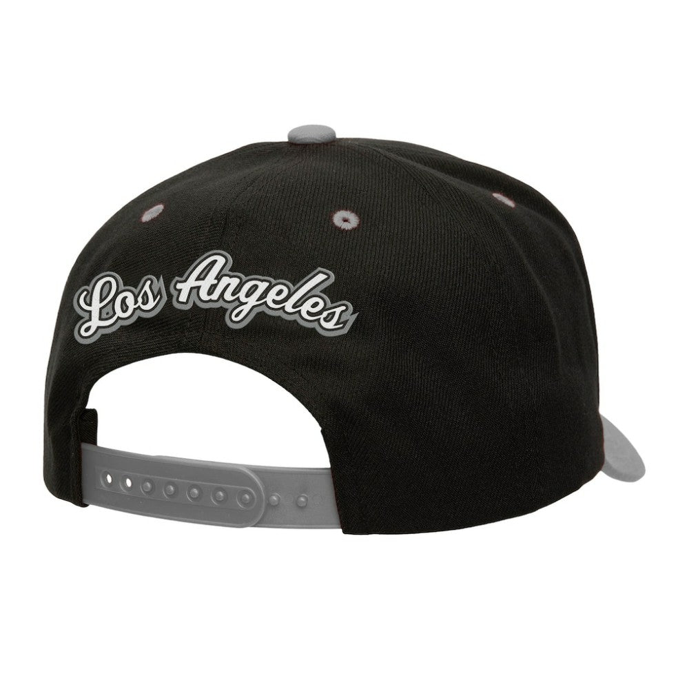 NHL Los Angeles Kings Mitchell & Ness Backside Script Two-Tone Pro Crown Adjustable Hat