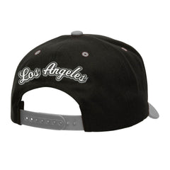 NHL Los Angeles Kings Mitchell & Ness Backside Script Two-Tone Pro Crown Adjustable Hat