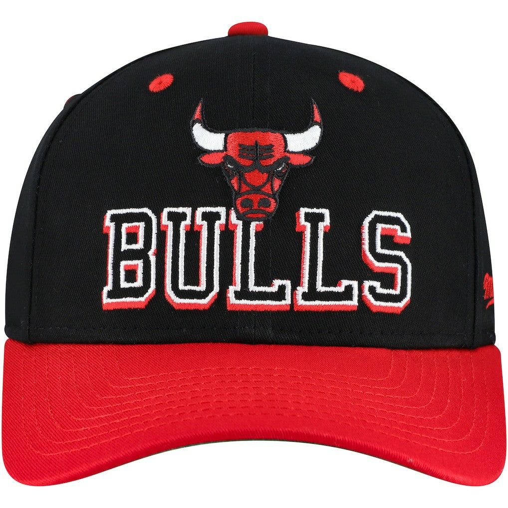 Mitchell & Ness Chicago Bulls Backside Script 2-Tone Pro Crown Adjustable Hat