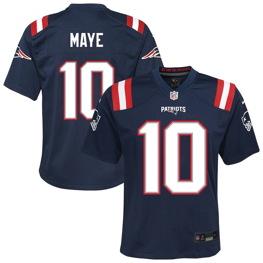 Drake Maye  Youth Game Jersey - New England Patriots Jerseys