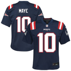 Drake Maye  Youth Game Jersey - New England Patriots Jerseys