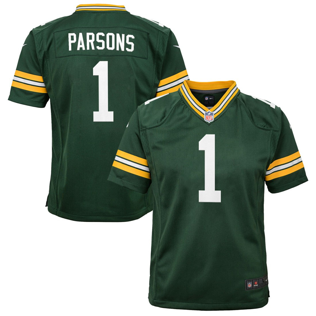 Micah Parsons  Youth Game Player Jersey - Green Bay Packers Jerseys
