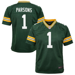 Micah Parsons  Youth Game Player Jersey - Green Bay Packers Jerseys