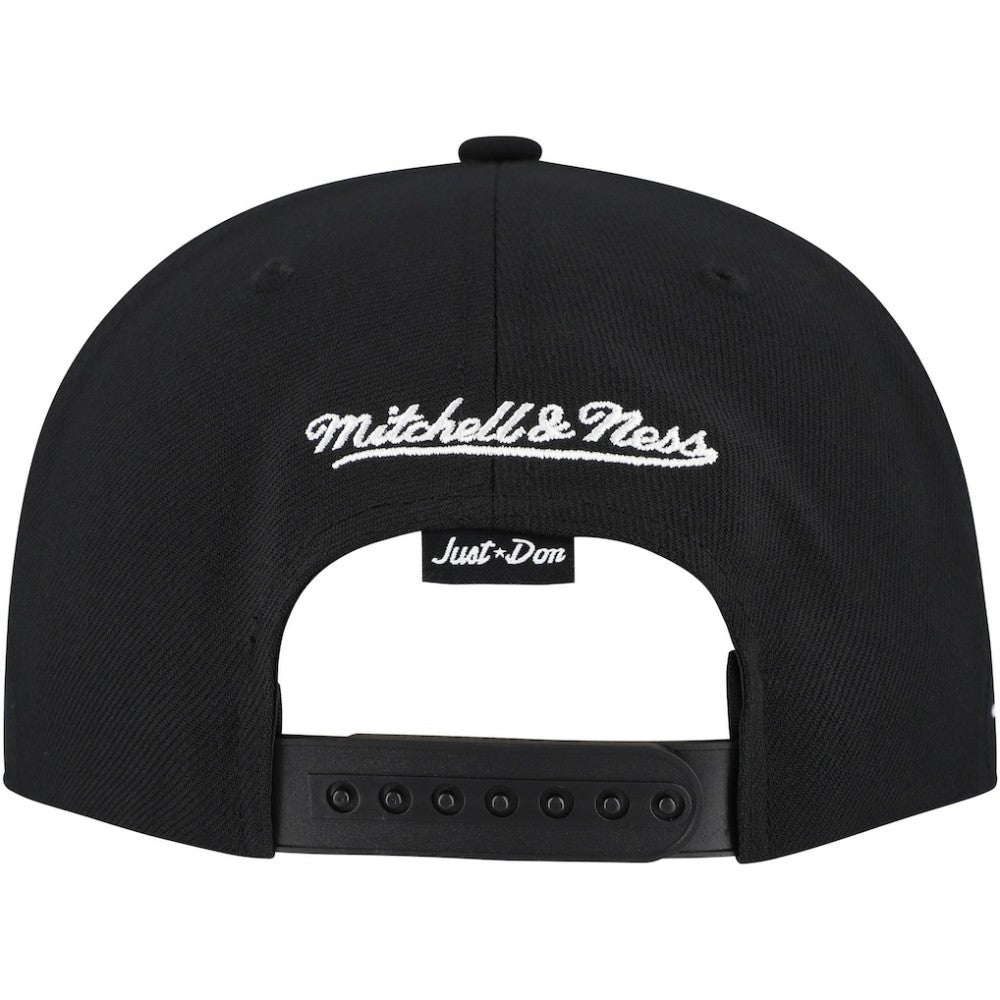 Black Pittsburgh Pirates Mitchell & Ness Just Don x MLB Lux Script Snapback Hat