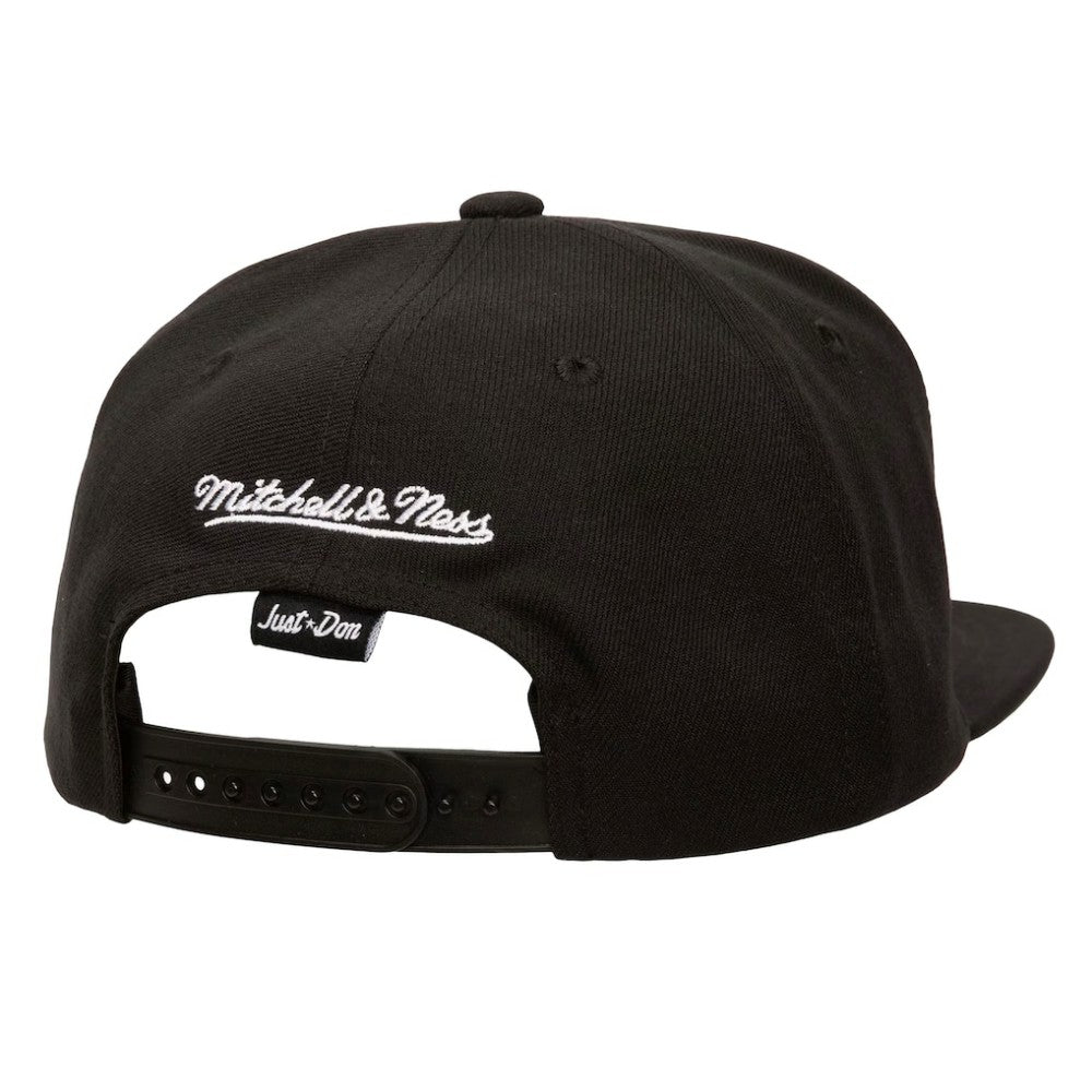 Black San Francisco Giants Mitchell & Ness Just Don x MLB Lux Script Snapback Hat