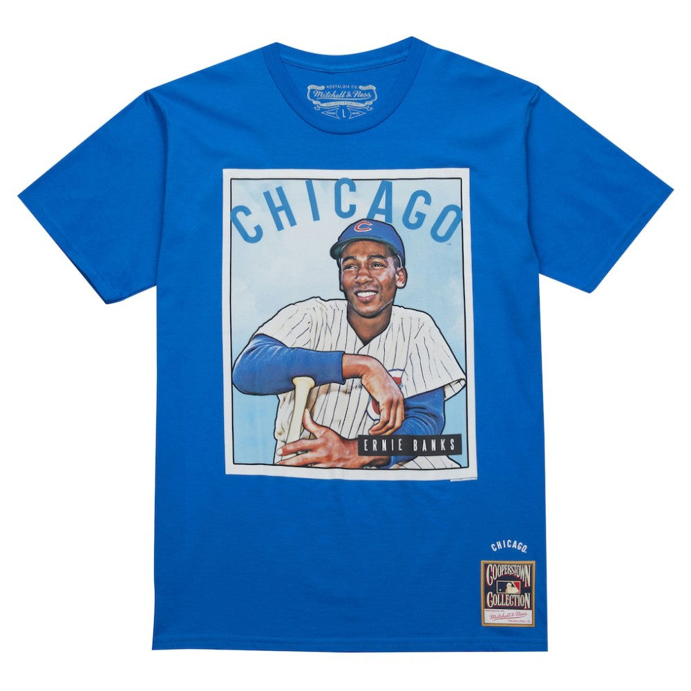 Royal Ernie Banks Chicago Cubs Mitchell & Ness Cooperstown Collection Collectors Connection T-Shirt