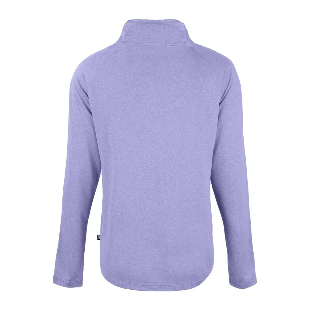 Cutter & Buck Women's Coastline Epic Comfort Eco Recycled Funnel Neck Raglan Pullover Sweatshirt - Baltimore Ravens Pullover