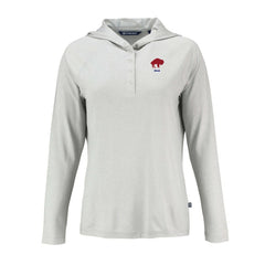 Cutter & Buck Women's Historic Coastline Epic Comfort Eco Recycled Raglan Pullover Hoodie - Buffalo Bills Hoodies