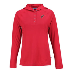 Cutter & Buck Women's Coastline Epic Comfort Eco Recycled Raglan Pullover Hoodie - Arizona Cardinals Hoodies
