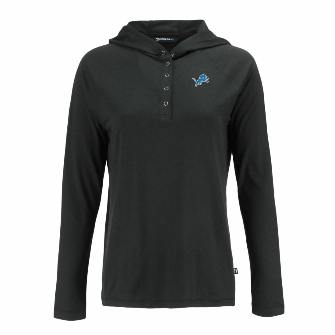 Cutter & Buck Women's Coastline Epic Comfort Eco Recycled Raglan Pullover Hoodie - Detroit Lions Hoodies