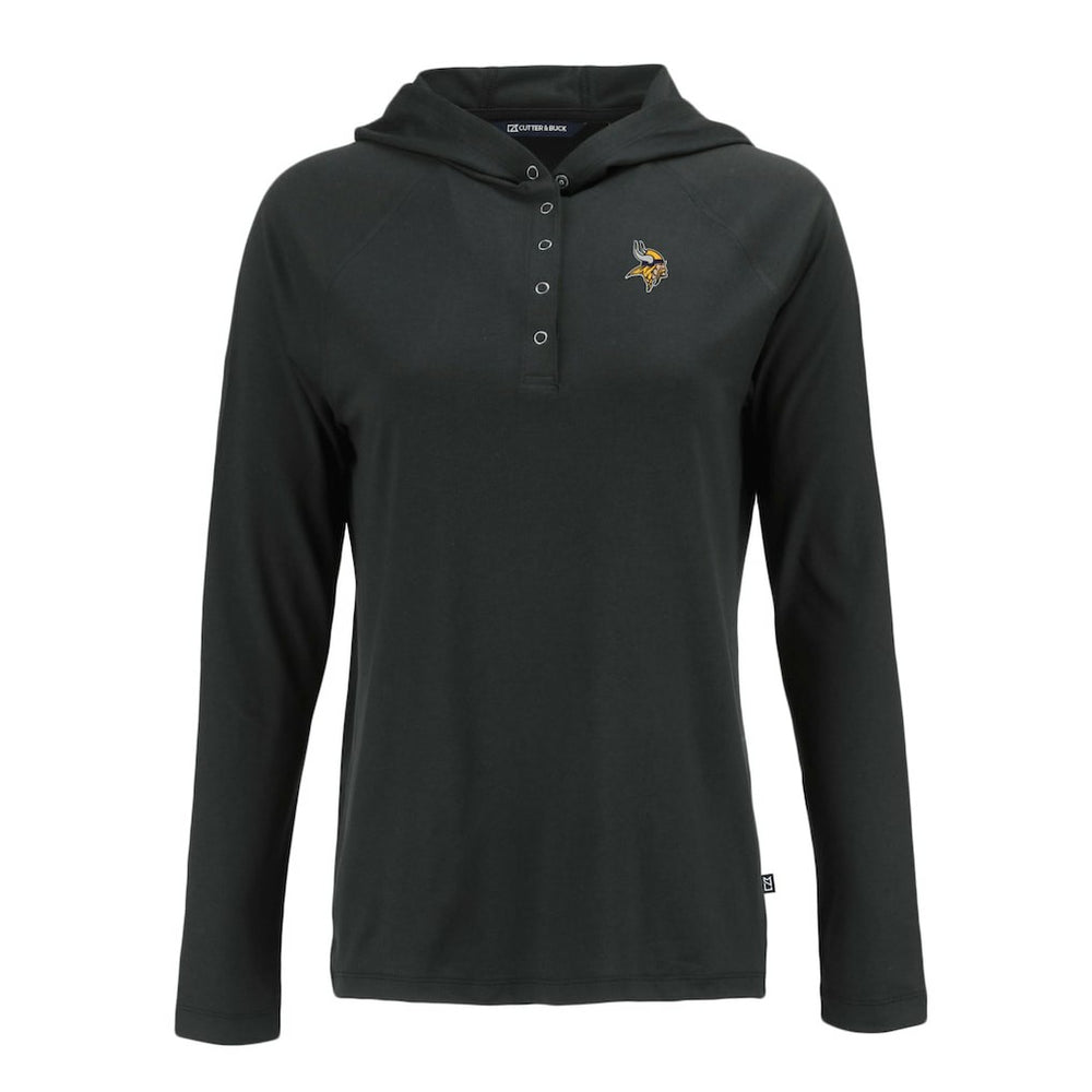 Cutter & Buck Women's Coastline Epic Comfort Eco Recycled Raglan Pullover Hoodie - Minnesota Vikings Hoodies