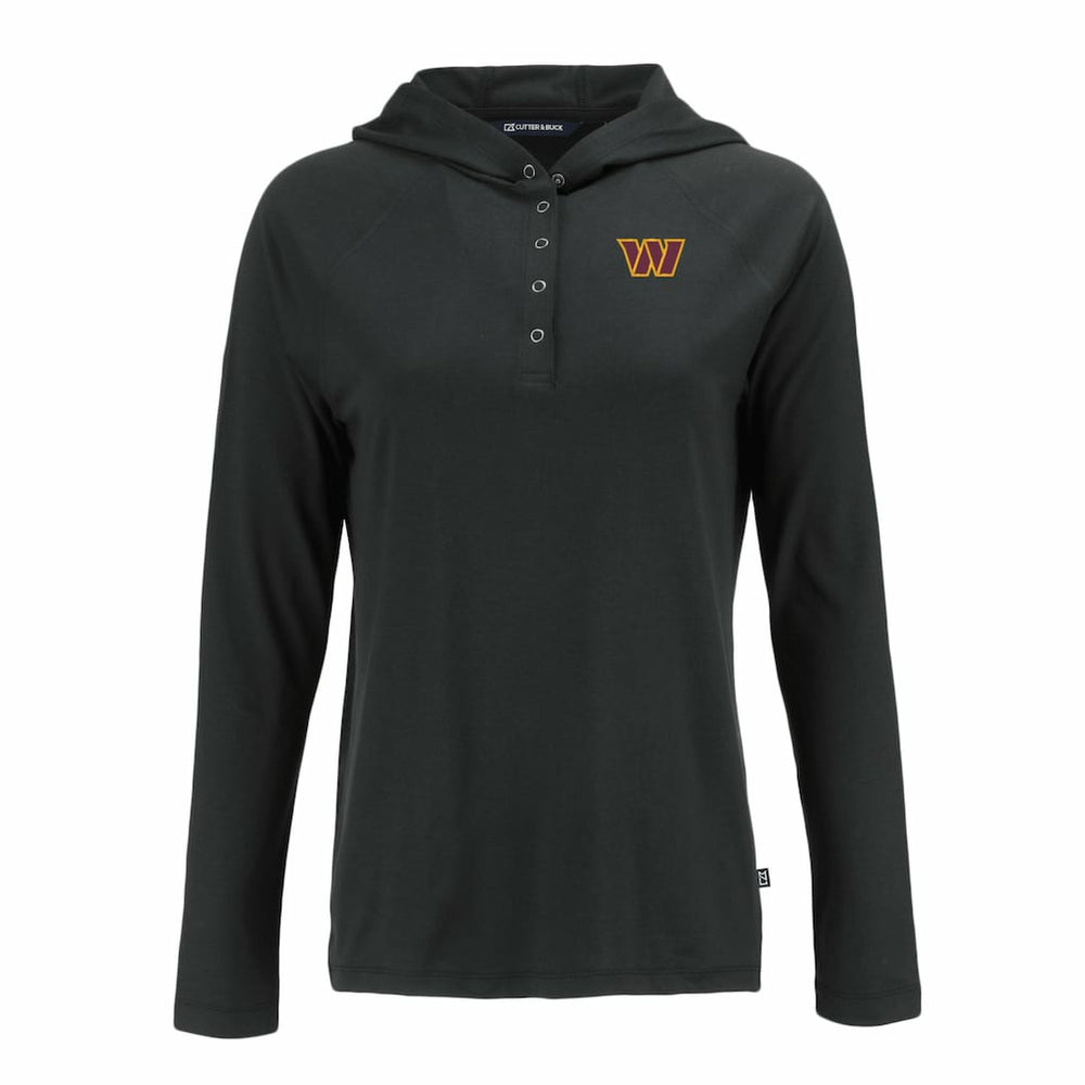Cutter & Buck Women's Coastline Epic Comfort Eco Recycled Raglan Pullover Hoodie - Washington Commanders Hoodies