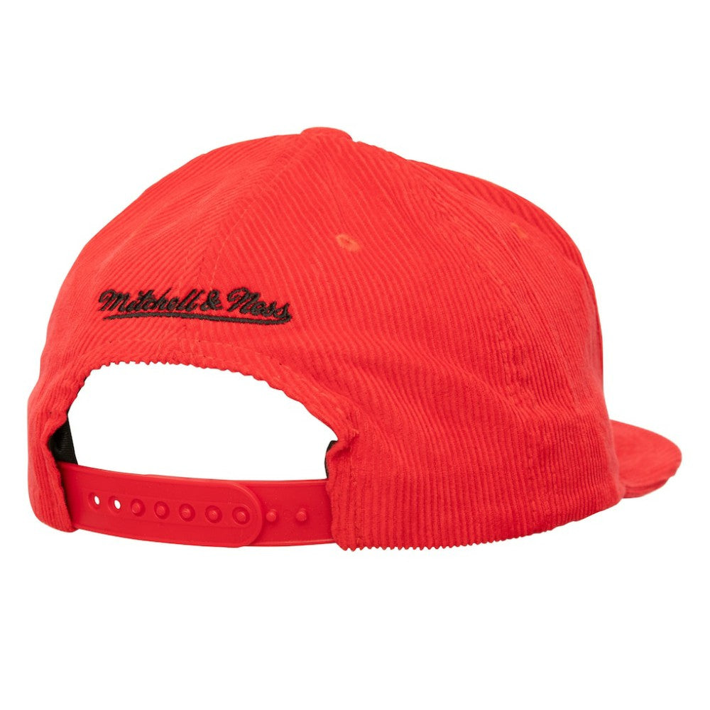 Red Mitchell & Ness Boston Red Sox Corduroy Snapback Hat