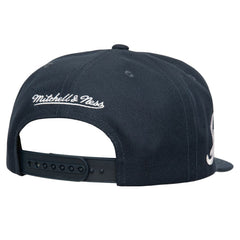 Navy Atlanta Braves Mitchell & Ness Double Up Snapback Hat