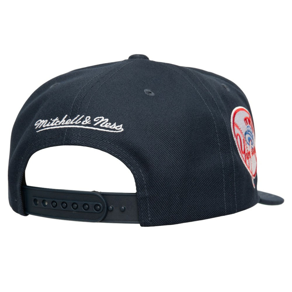 Navy New York Yankees Mitchell & Ness Double Up Snapback Hat