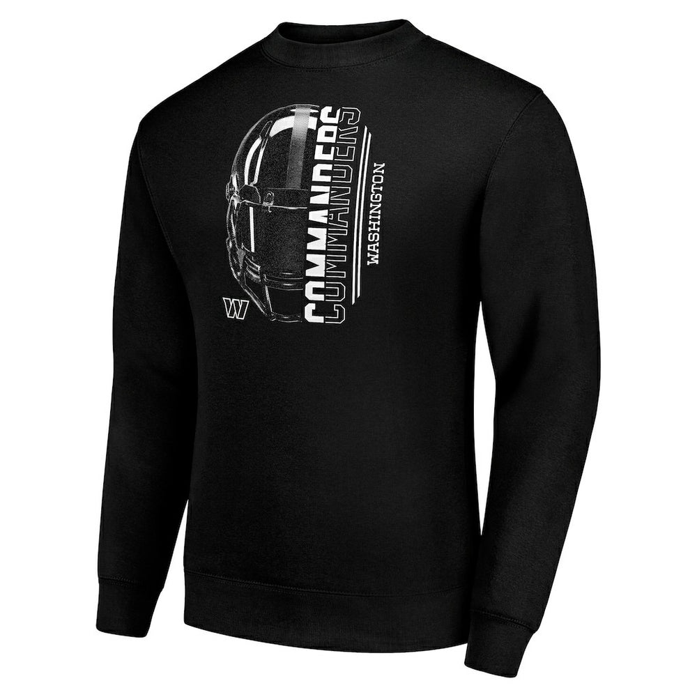 Starter Half Helmet Team Graphic Tri-Blend Fleece Pullover Sweatshirt - Washington Commanders Pullover