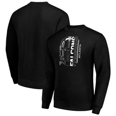 Starter Half Helmet Team Graphic Tri-Blend Fleece Pullover Sweatshirt - Atlanta Falcons Pullover