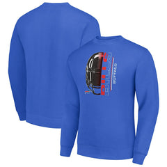 Starter Half Helmet Team Graphic Tri-Blend Fleece Pullover Sweatshirt - Buffalo Bills Pullover