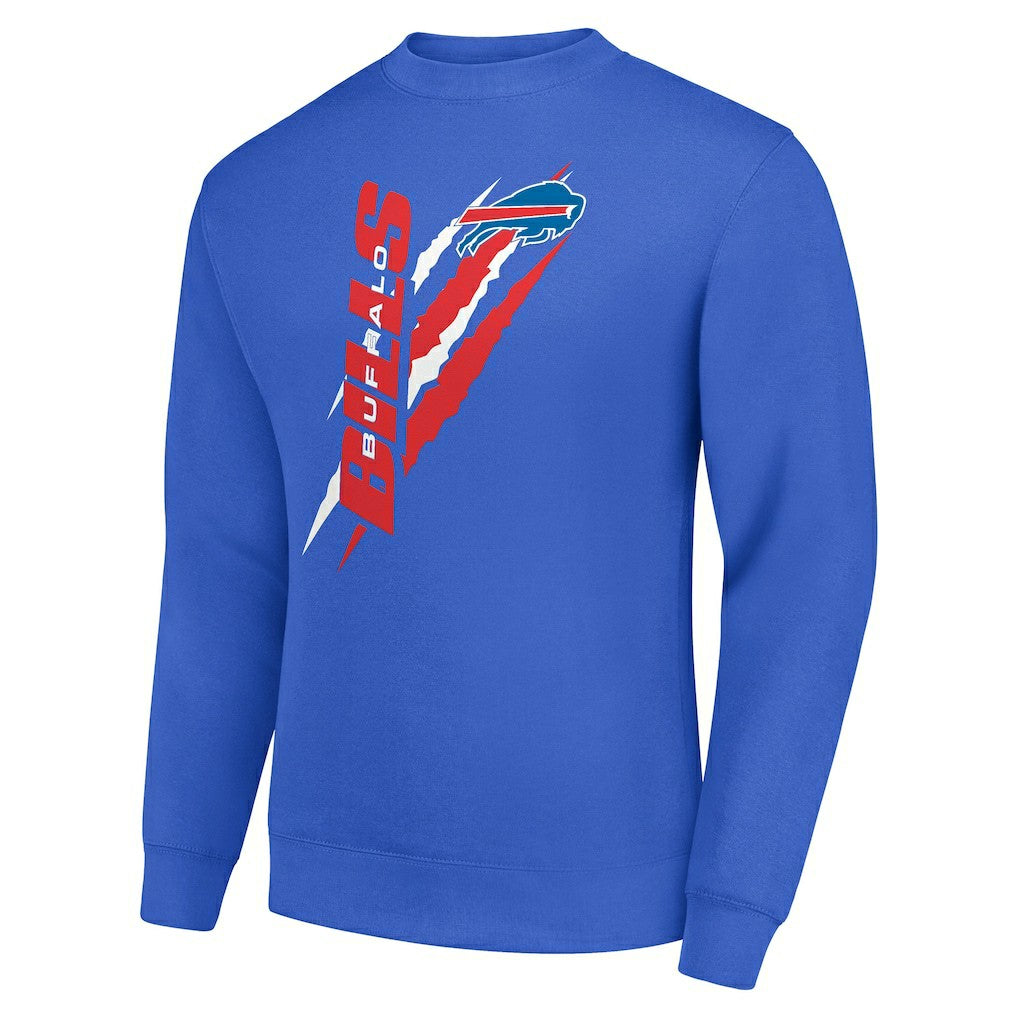 Starter Color Scratch Team Graphic Fleece Pullover Sweatshirt - Buffalo Bills Pullover