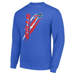 Starter Color Scratch Team Graphic Fleece Pullover Sweatshirt - Buffalo Bills Pullover