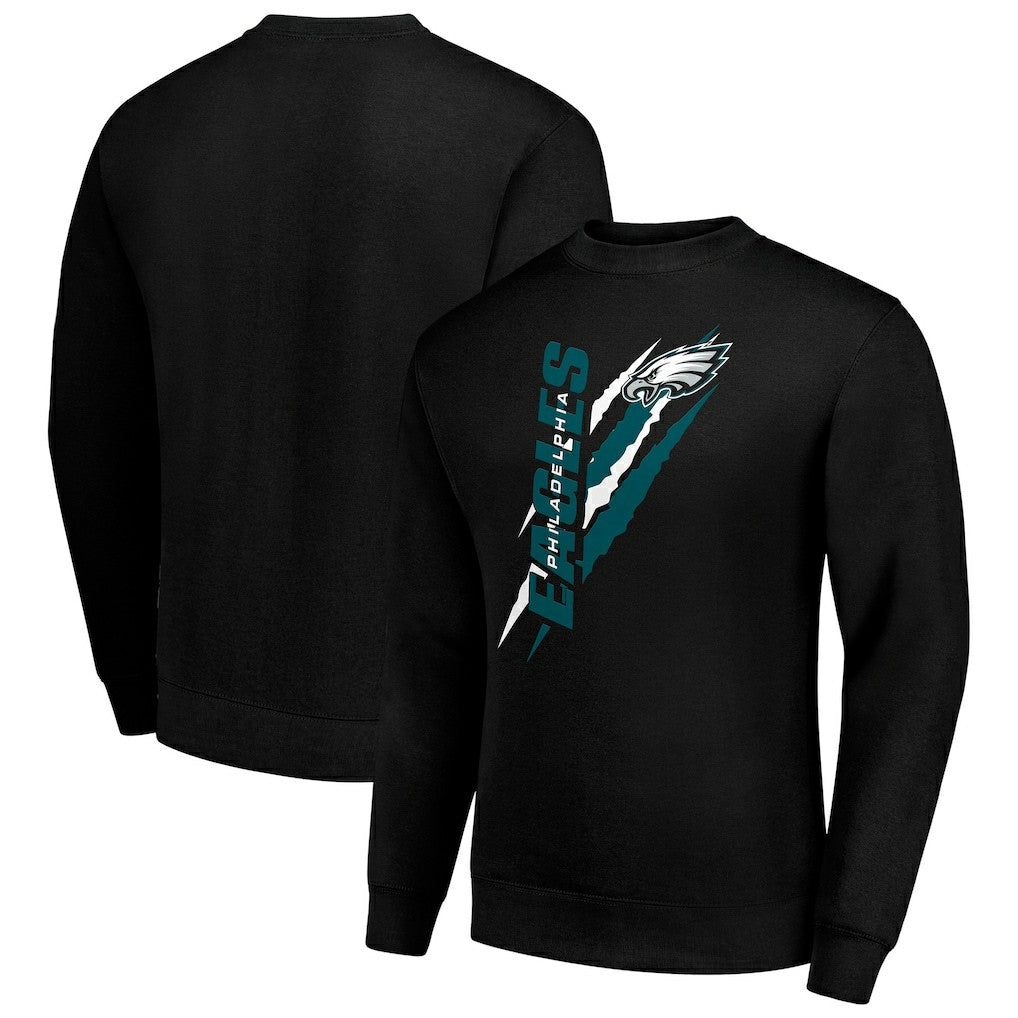 Starter Color Scratch Team Graphic Fleece Pullover Sweatshirt - Philadelphia Eagles Pullover