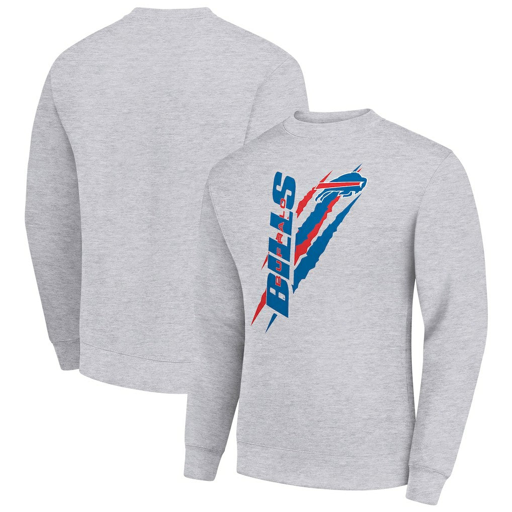 Starter Color Scratch Team Graphic Fleece Pullover Sweatshirt - Buffalo Bills Pullover