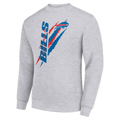 Starter Color Scratch Team Graphic Fleece Pullover Sweatshirt - Buffalo Bills Pullover