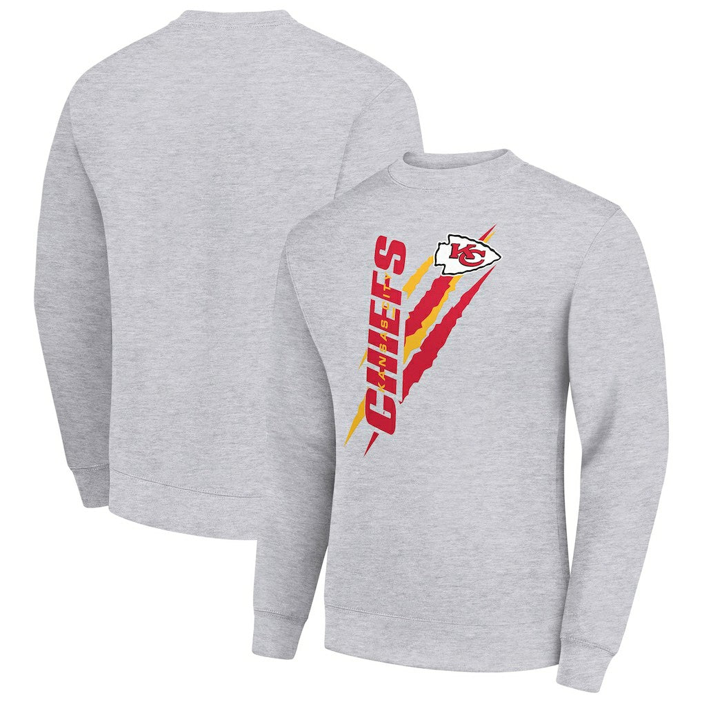Starter Color Scratch Team Graphic Fleece Pullover Sweatshirt - Kansas City Chiefs Pullover