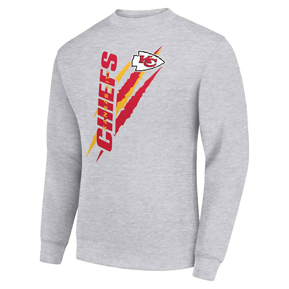 Starter Color Scratch Team Graphic Fleece Pullover Sweatshirt - Kansas City Chiefs Pullover