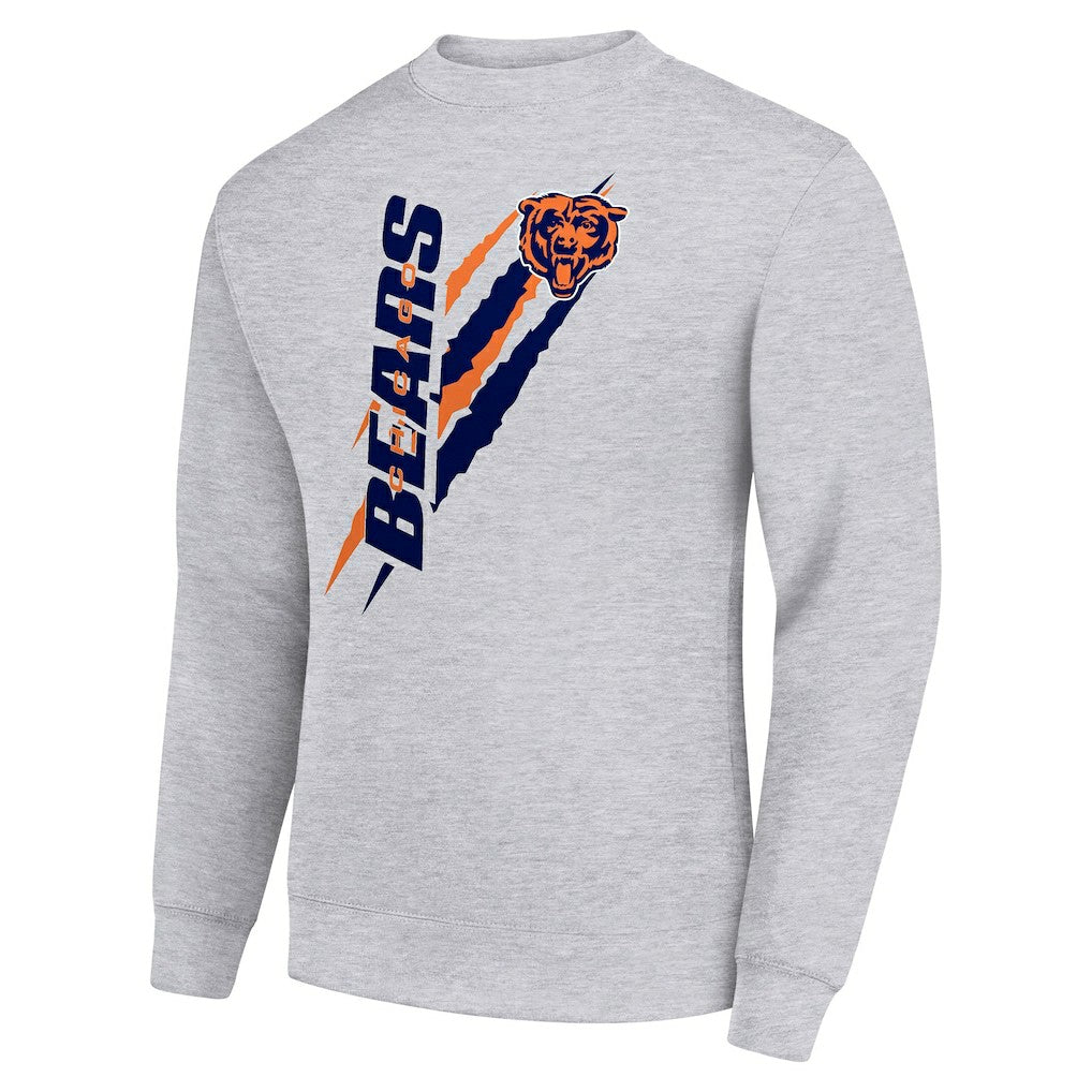Starter Color Scratch Team Graphic Fleece Pullover Sweatshirt - Chicago Bears Pullover