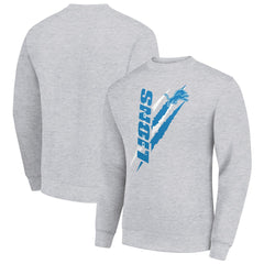 Starter Color Scratch Team Graphic Fleece Pullover Sweatshirt - Detroit Lions Pullover