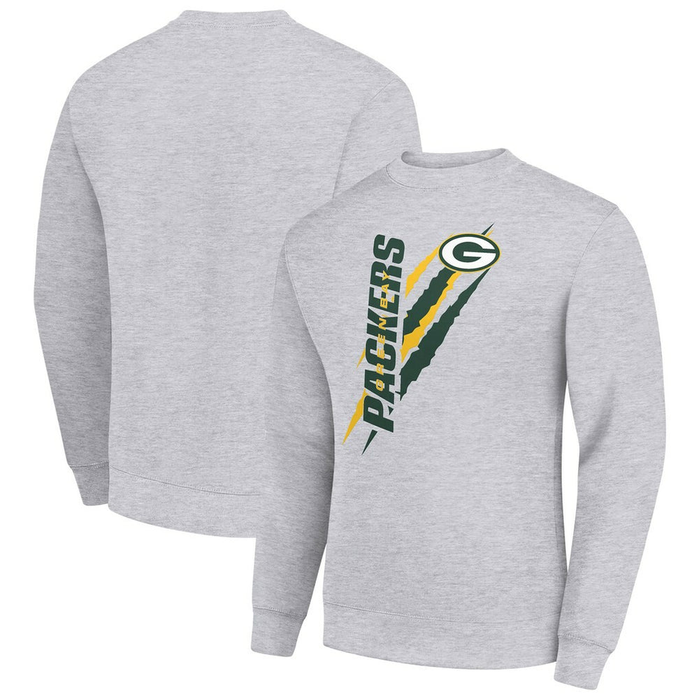 Starter Color Scratch Team Graphic Fleece Pullover Sweatshirt - Green Bay Packers Pullover