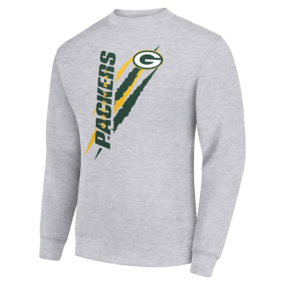 Starter Color Scratch Team Graphic Fleece Pullover Sweatshirt - Green Bay Packers Pullover