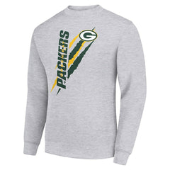 Starter Color Scratch Team Graphic Fleece Pullover Sweatshirt - Green Bay Packers Pullover
