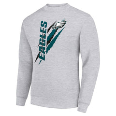 Starter Color Scratch Team Graphic Fleece Pullover Sweatshirt - Philadelphia Eagles Pullover