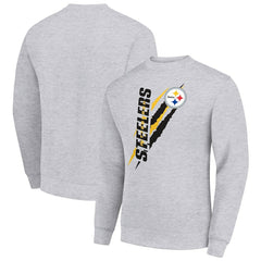 Starter Color Scratch Team Graphic Fleece Pullover Sweatshirt - Pittsburgh Steelers Pullover