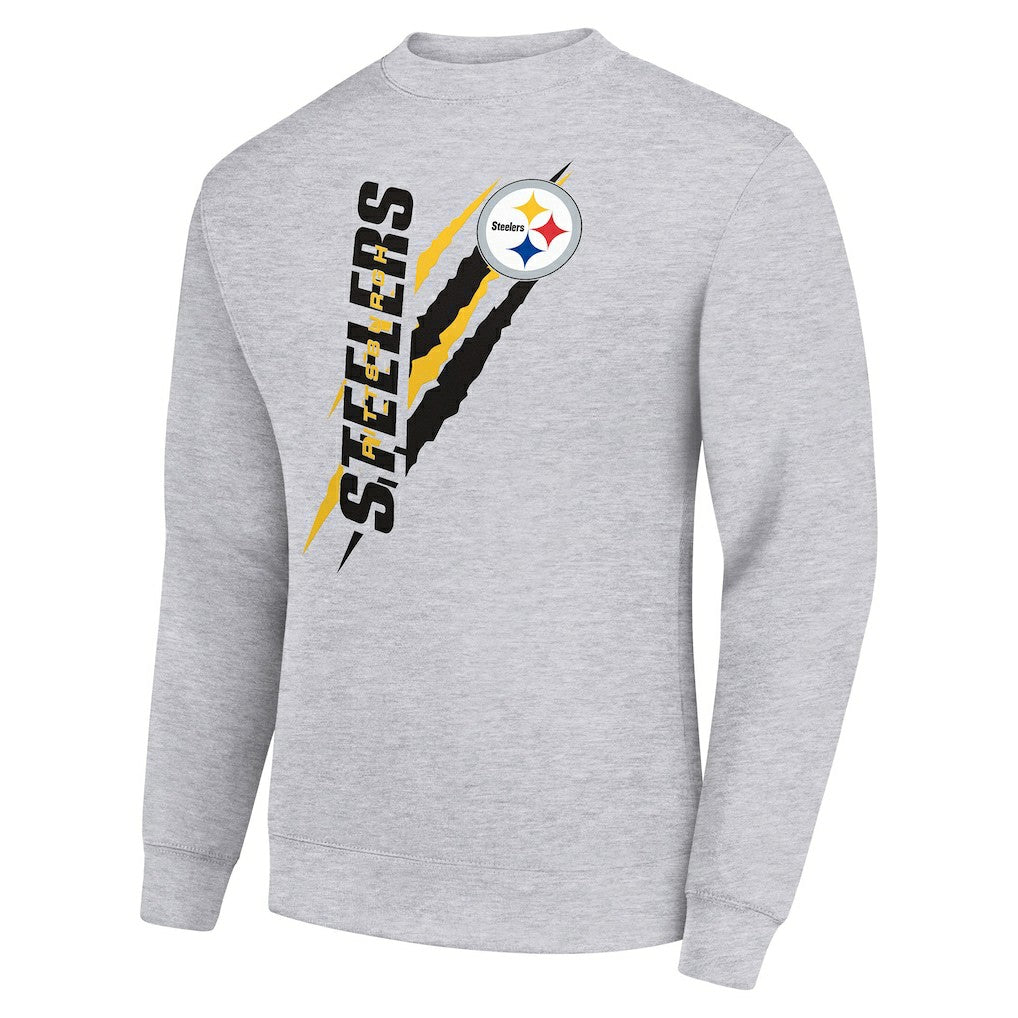 Starter Color Scratch Team Graphic Fleece Pullover Sweatshirt - Pittsburgh Steelers Pullover
